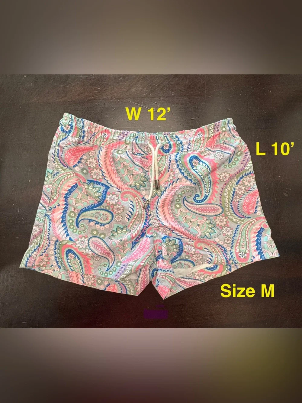 98 Coast Av Drawstring Boy’s Shorts - Multicolor Size M (8-10) EUC